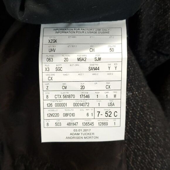 Ermenegildo Zegna Su Misura Men's Blazer Coat Cashmere Silk Custom Made 7-52 C - Picture 14 of 15